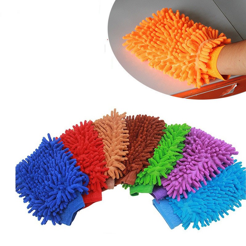 Dụng Cụ Rửa Xe Tại Nhà (Găng Tay, Cọ Rửa, Khăn Lau, Xà Bông Sprayking)