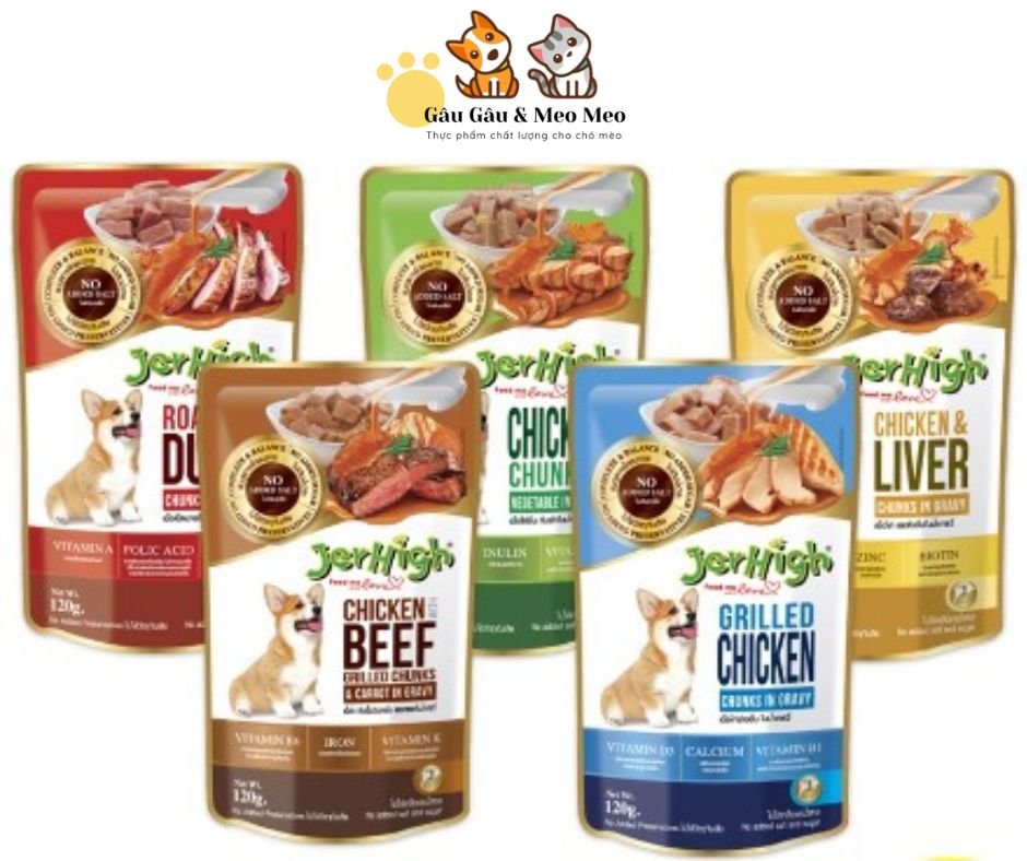 Jerhigh quality Pate dog pack 120g