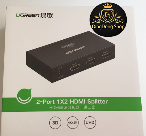 Bộ chia HDMI 1 vào 2 ra Ugreen 40201