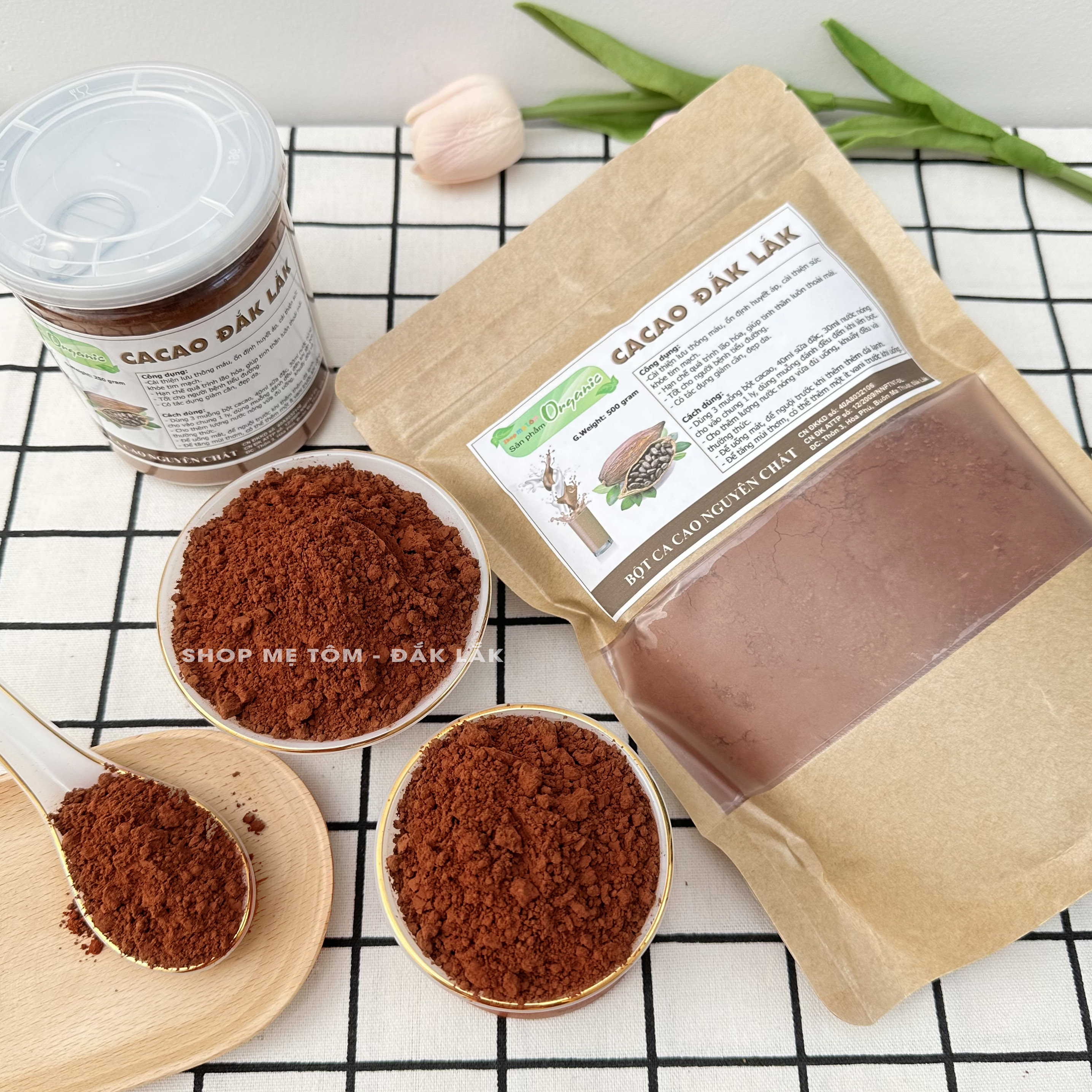 Bột Ca Cao ĐăkLăk Nguyên Chất Loại 1 Đậm Đà (Bột Cacao)