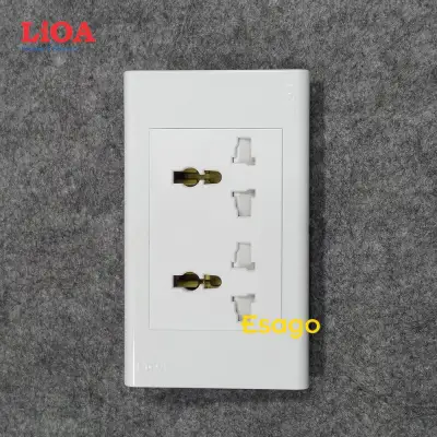 Ổ cắm điện đôi đa năng 3 chấu 16A LiOA (3520W)