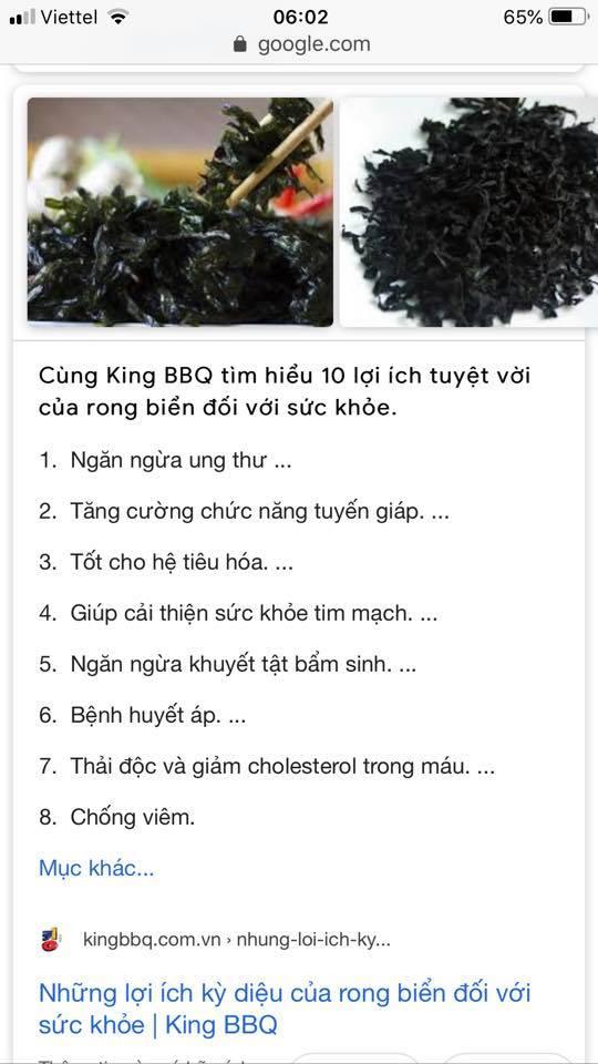 200gr RONG BIỂN LÝ SƠN NẤU CANH