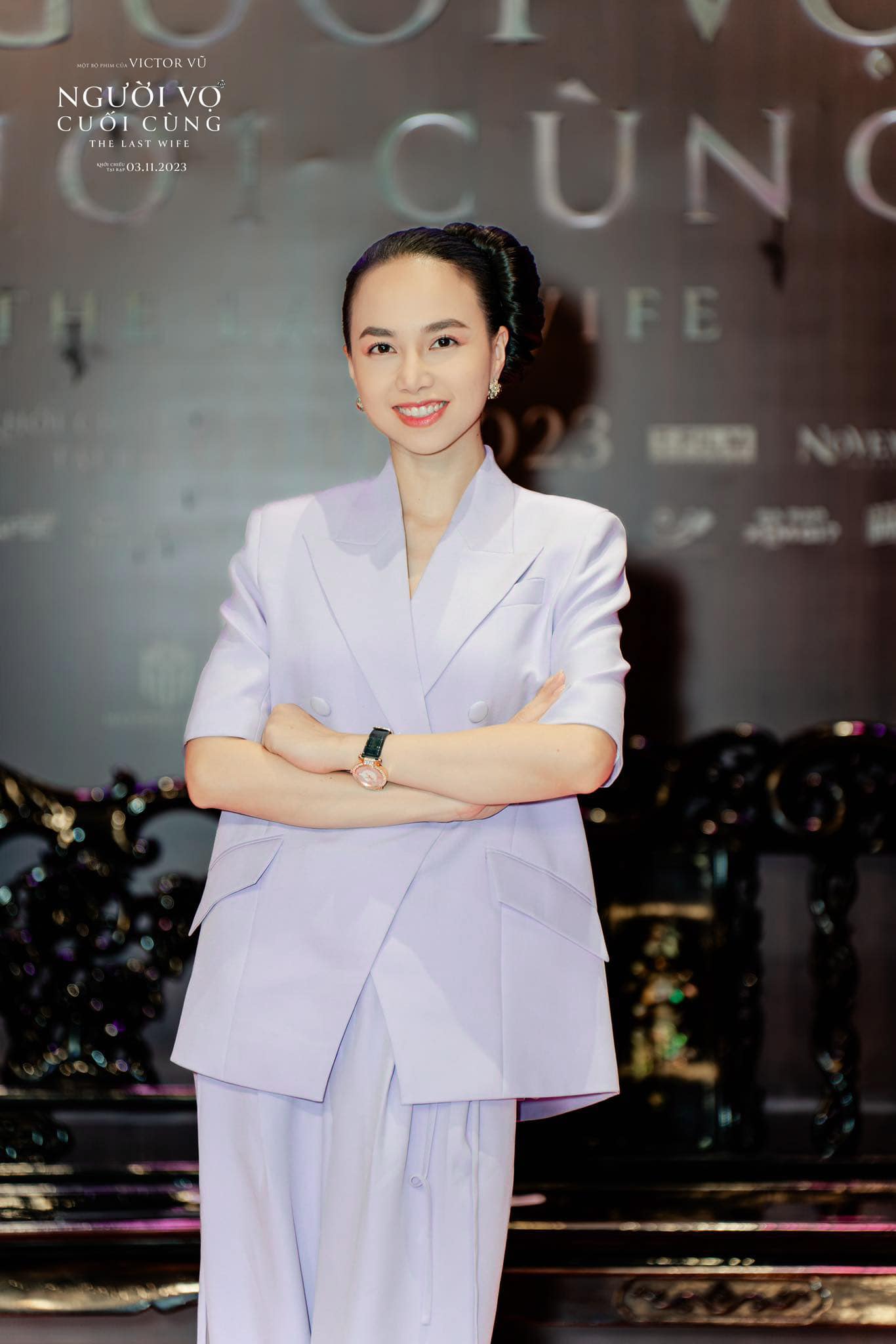 Quần thời trang ống rộng cạp cao - ESTHER STUDIOS - Mega Pants - Violet