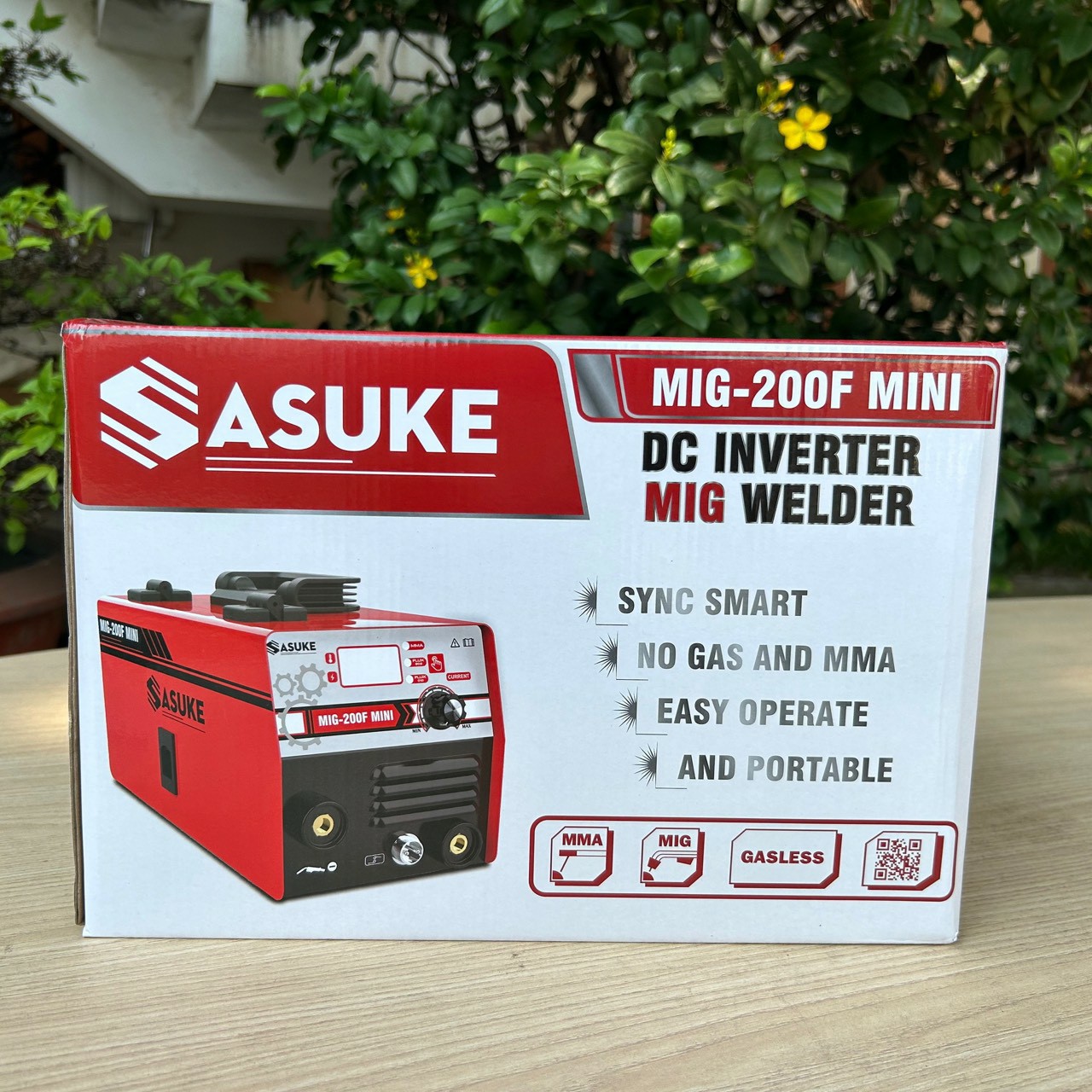 Máy hàn mig 2 chức năng MIG 200F SASUKE ( TẶNG KÈM CUỘN 1 KG, BAO TAY HÀN, 3 BÉC HÀN )