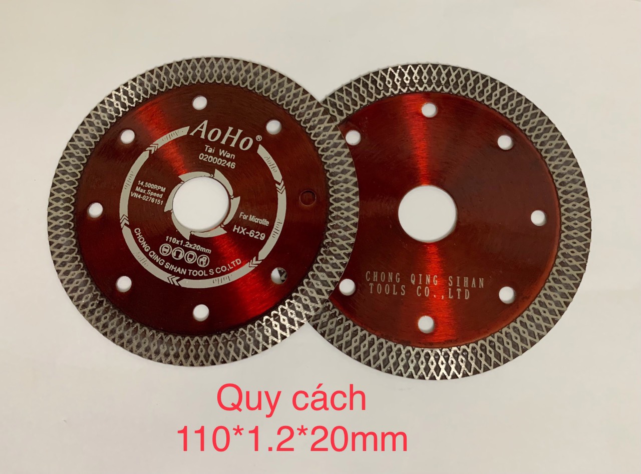 Lưỡi Cắt Gạch Đa Năng AOHO A+ Mặt Đan_ 110*1.2*20mm