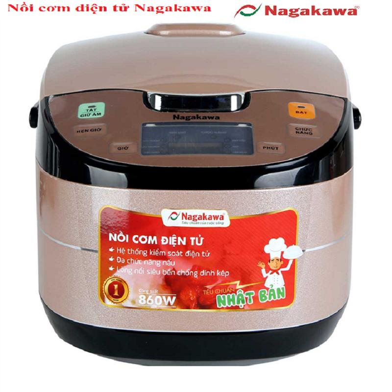 Nồi Cơm Điện Tử Nagakawa NAG0103 (1.8 Lít) - Nâu