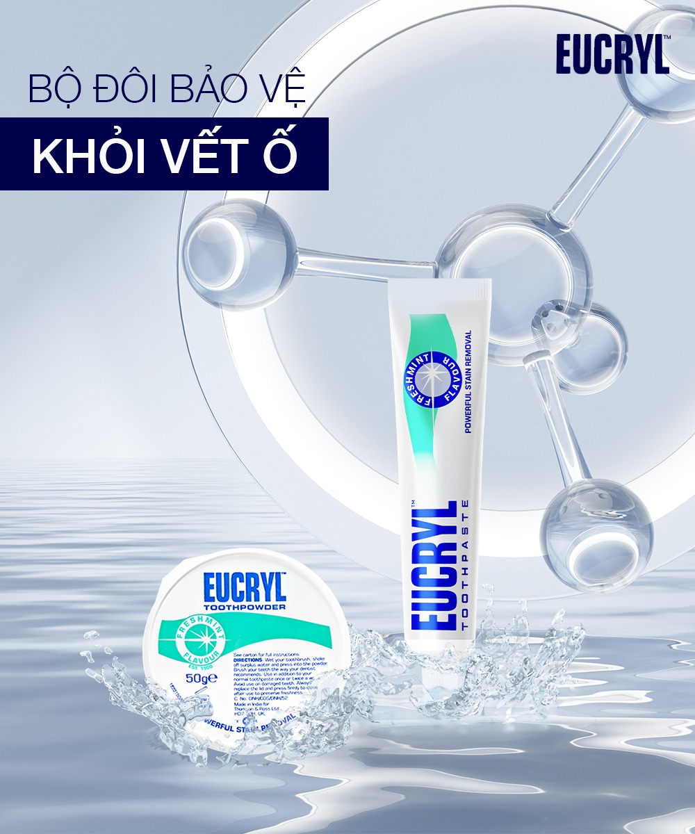 Combo of 3 Eucryl Toothpaste to Help Whiten Teeth (3X62G)