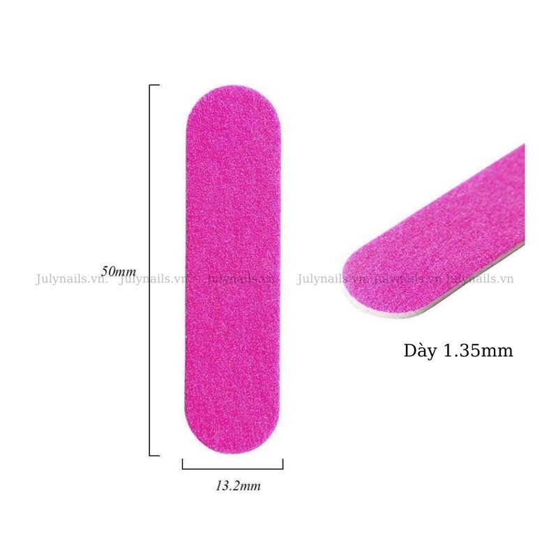 Dũa Móng Mini Lốc 100 Chiếc Làm Nail Box - Dũa Móng Tay 2 Mặt Nhỏ