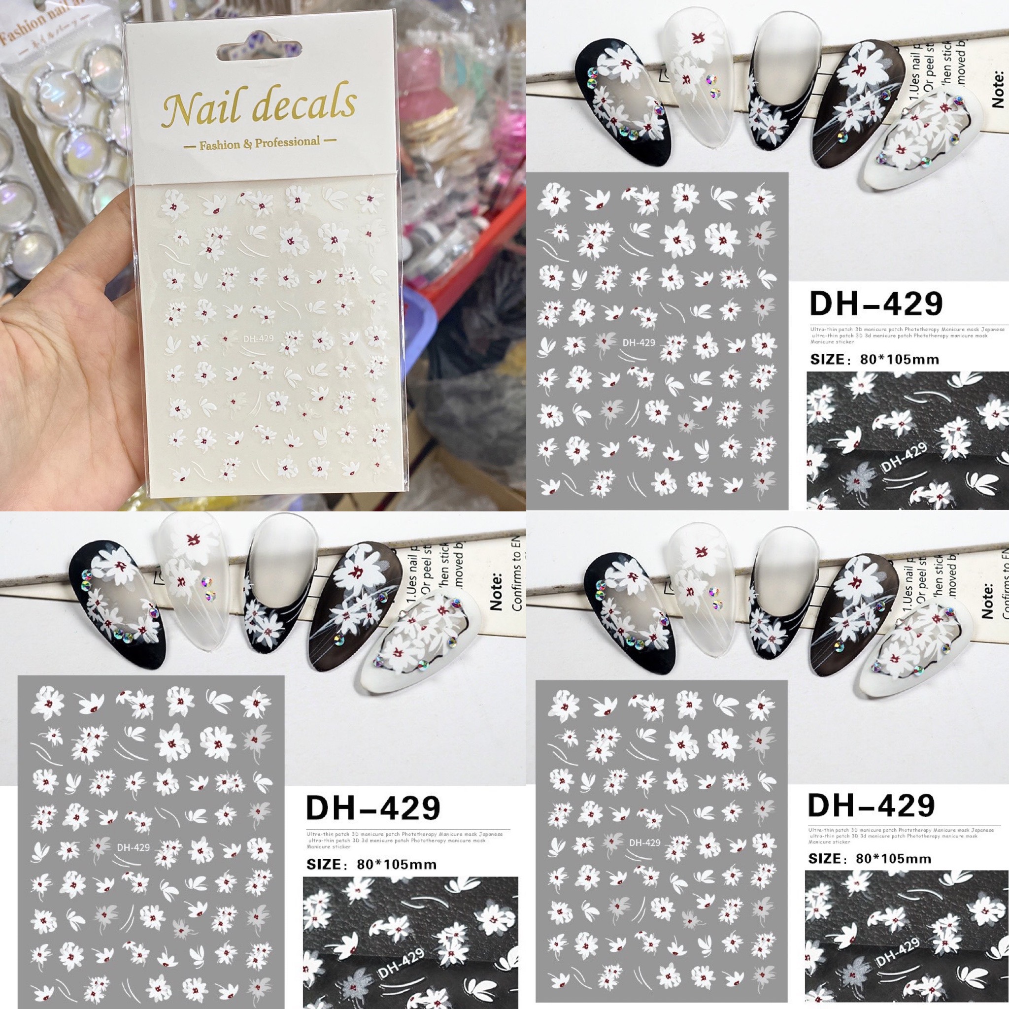 Nhiều Mẫu Sticker Dán Móng Nail Mới - Mini Nails