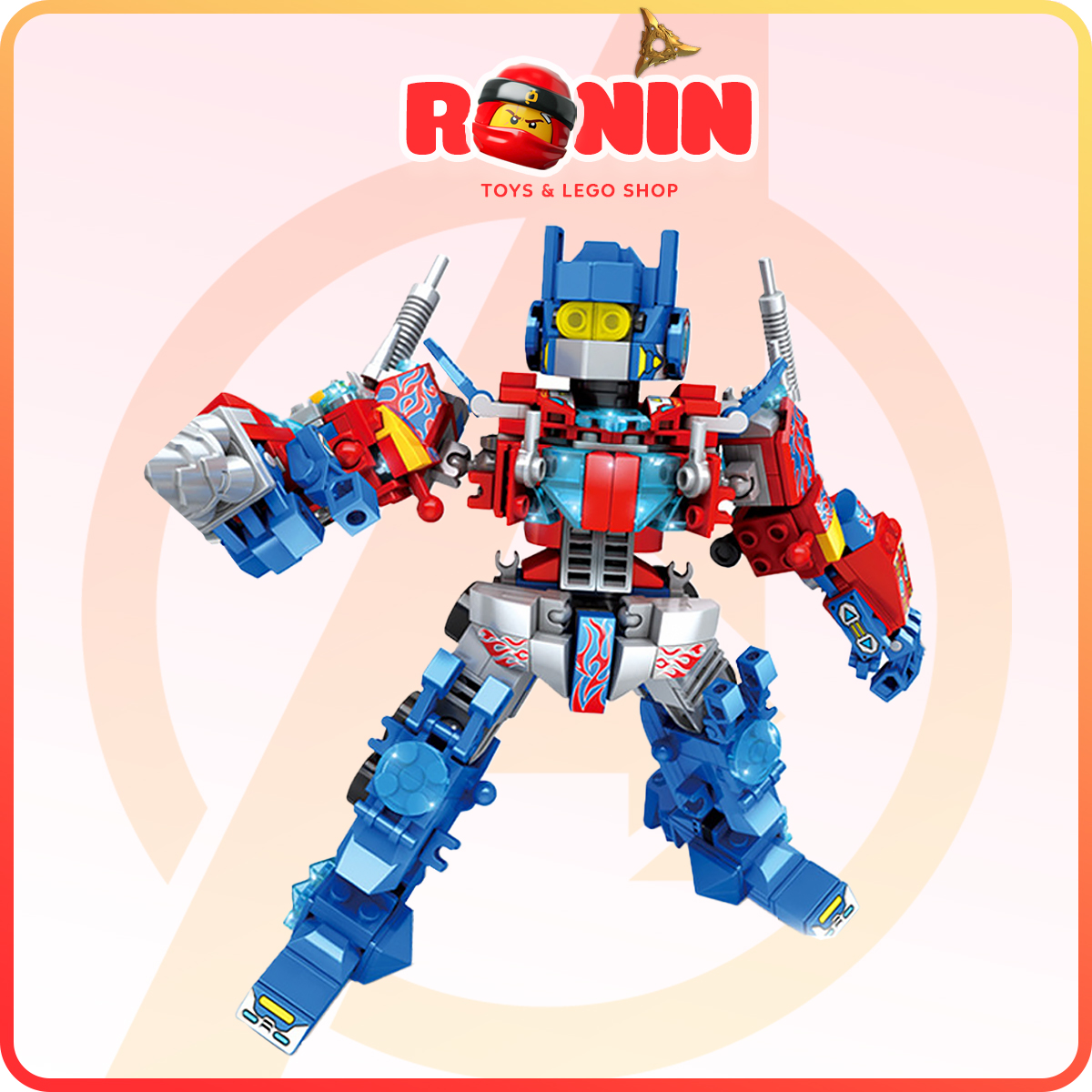 [🔥KM🔥] Bộ Đồ Chơi Lắp Ráp Lego Robot Transformers Optimus Prime 4in1