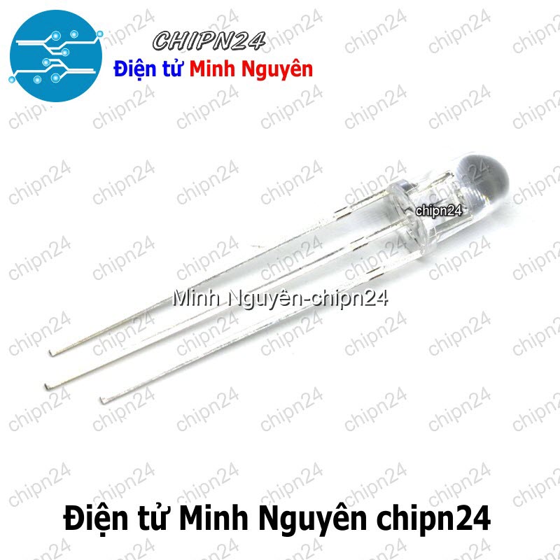 [25 con] (TK7-8) Led 2 màu 3 chân 5MM Trong (Đỏ/Vàng/Xanh Lá/Dương, Âm chung/Dương chung) - [Chọn Loại] - HHH.00165