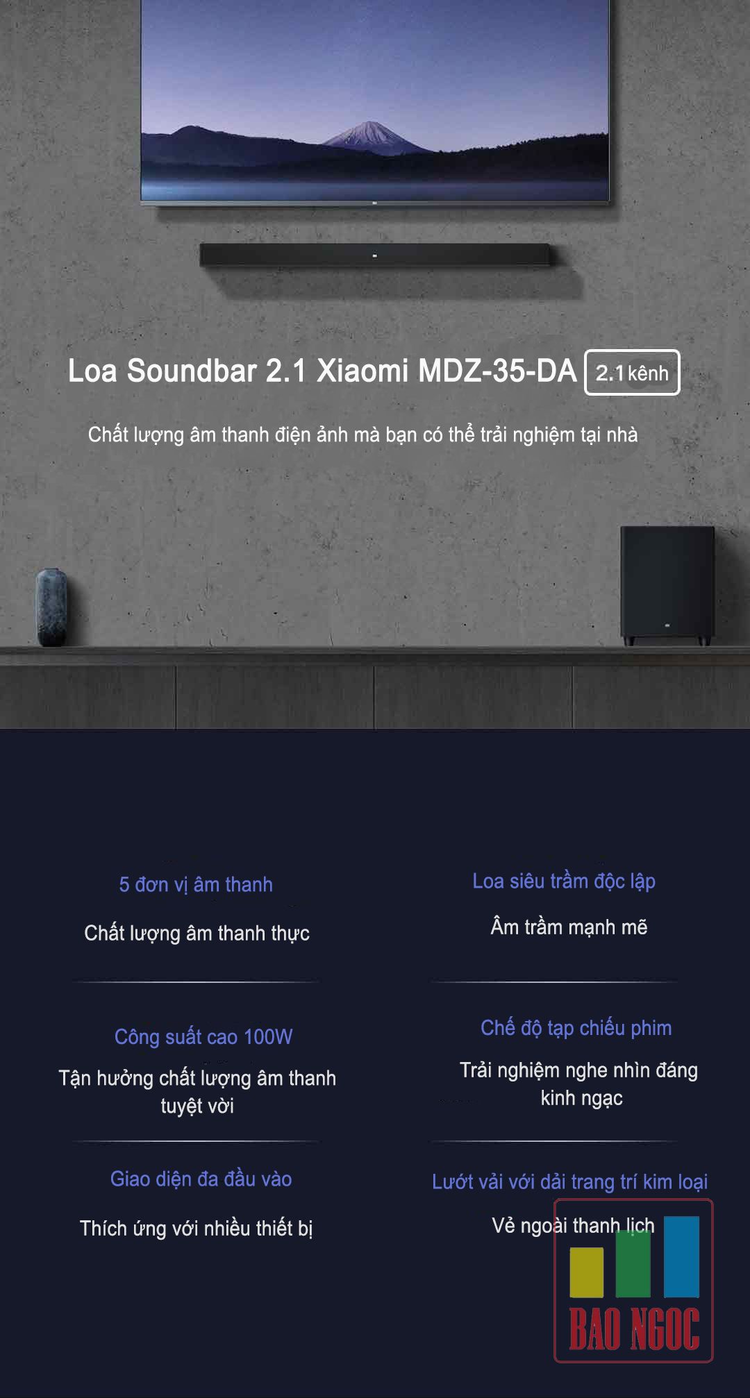 Loa Soundbar 2.1 Xiaomi MDZ-35-DA