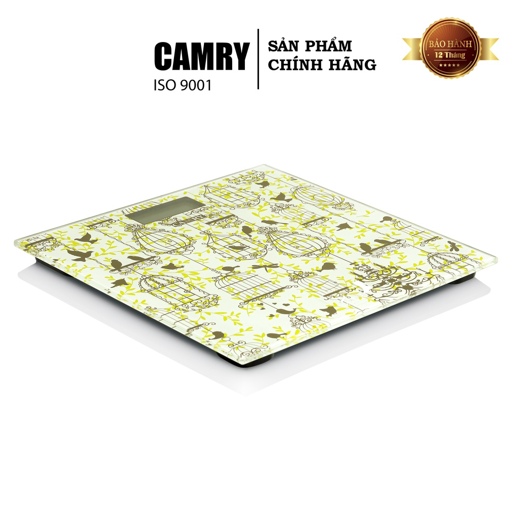 Cân điện tử Camry EB1610H - Cân sức khỏe chính xác tuyệt đối- Bề mặt phẳng, kính chống vỡ- Dễ dàng nhìn số - Bảo hành 12 tháng