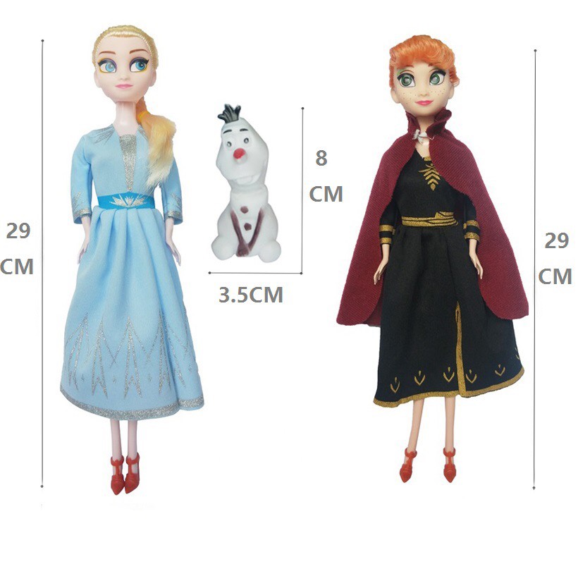 [HCM]HỘP 2 BÚP BÊ ELSA VÀ ANNA MODEL 2019