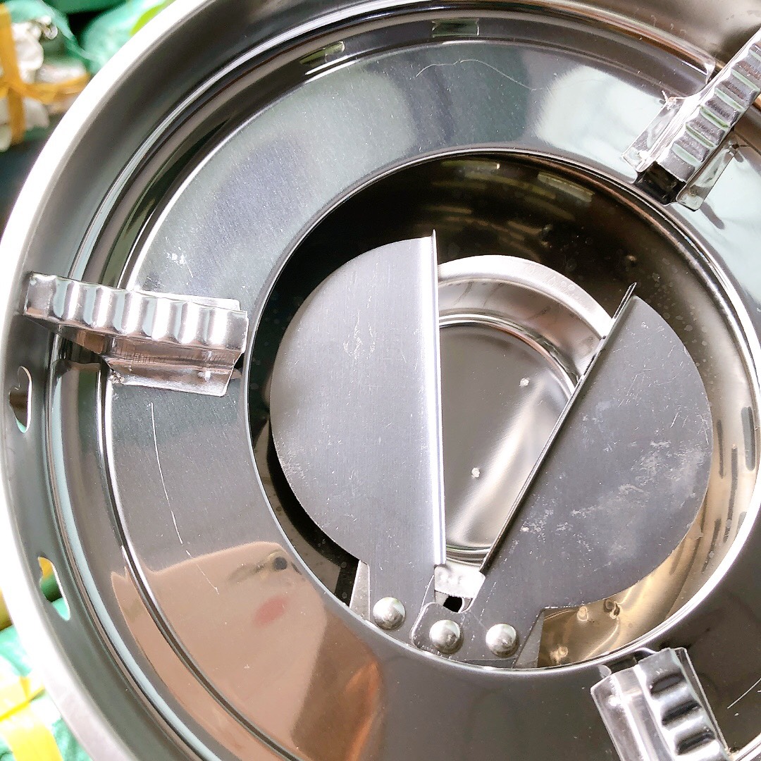Bếp cồn inox có chắn gió tiện lợi