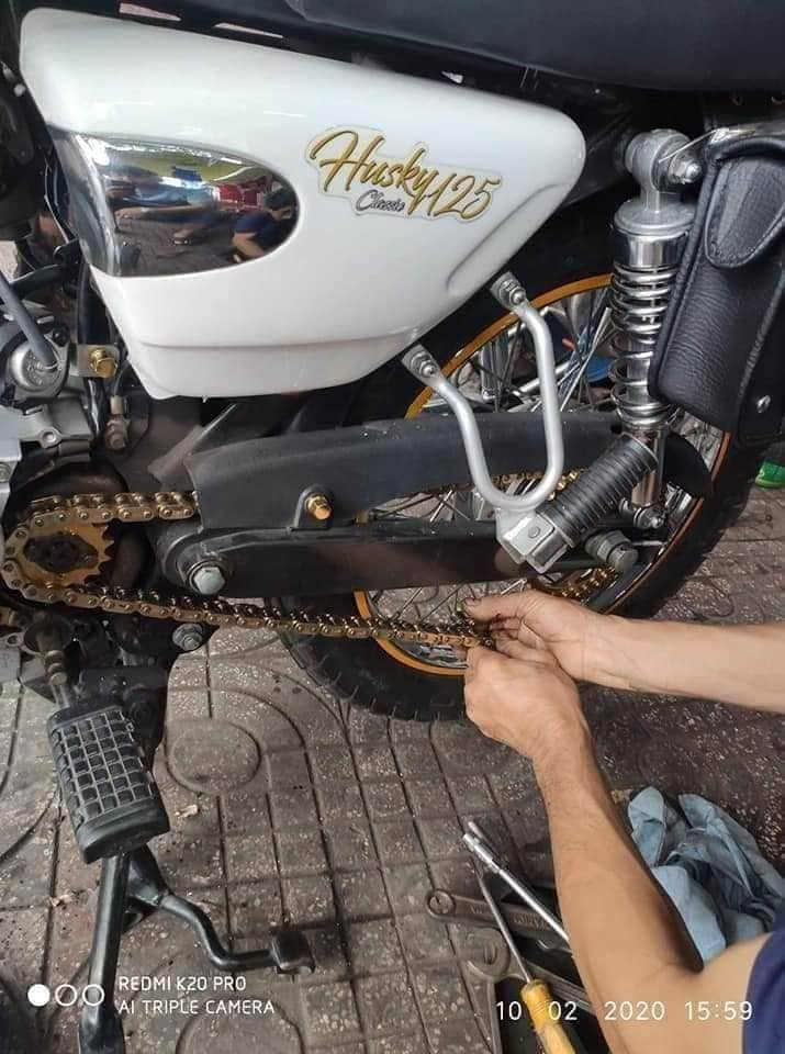 Nhông sên dĩa cho xe Sym Husky 125 - loại 10li