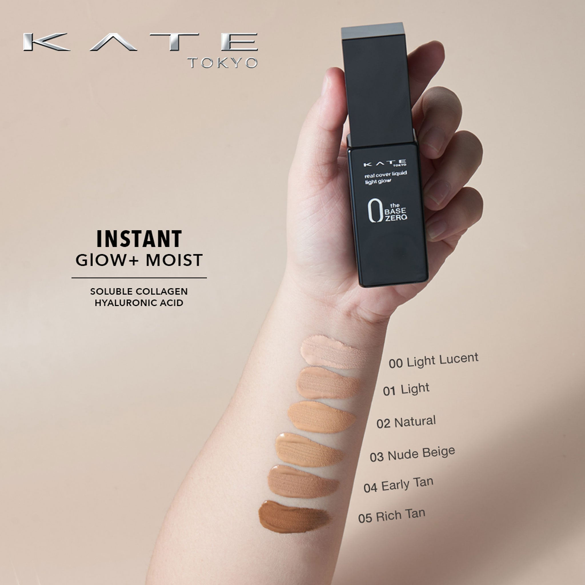 Kem Nền Che Khuyết Điểm Kate Real Cover Liquid - Light Glow