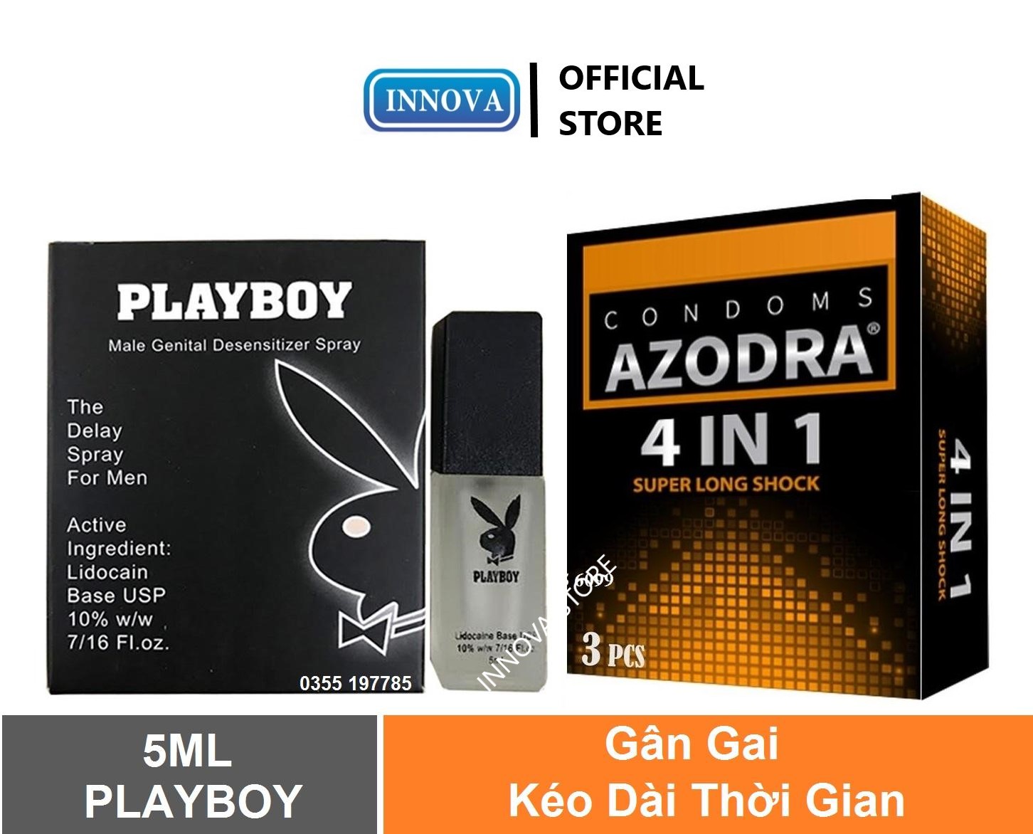 Combo 1 hộp Bao cao su gân gai kéo dài thời gian AZODRA hộp 3 chiếc + 1