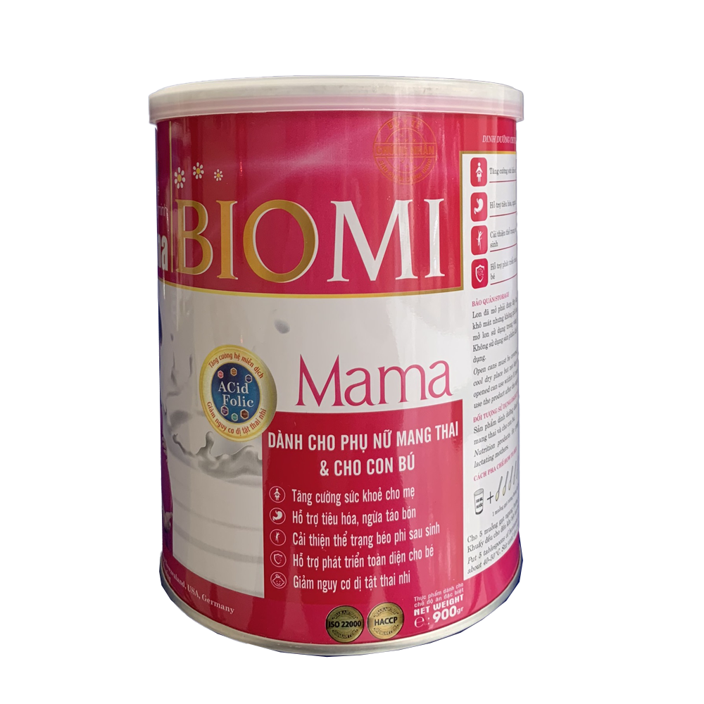 Sữa bột Biomi Mama (900g) - Dành cho phụ nữ mang thai & cho con bú