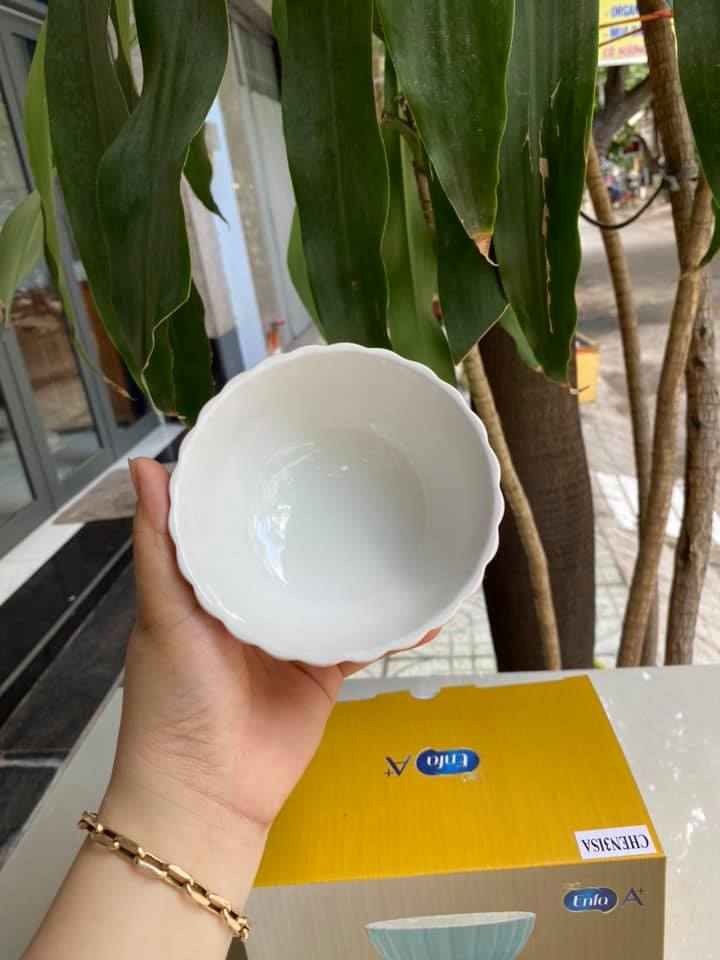 Bộ 3 chén sứ sò Donghwa quà Enfa
