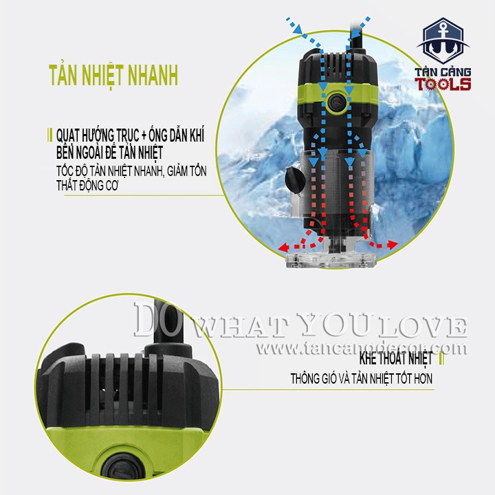 Máy Phay Worx WU619 Cốt 6.35 mm