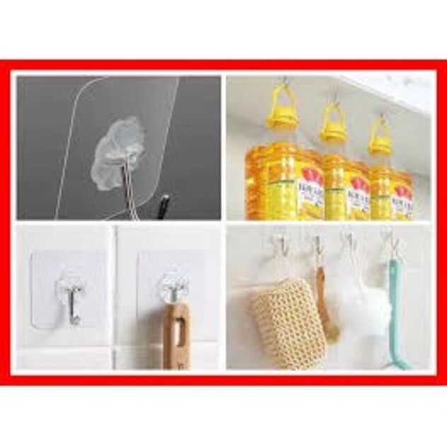 [ RẺ SẬP SÀN ] COMBO 50 Móc Treo Đồ Dán Tường Siêu Dính Siêu Chịu Lực