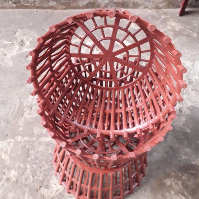 BỘ 5 CHẬU NHỰA GIẢ GỖ TRỒNG LAN PHI 30