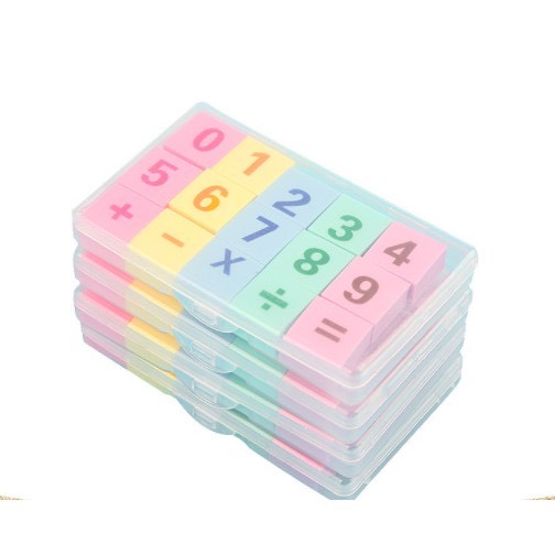 Gôm Molang xinh/Hộp gôm phép tính 12 cục