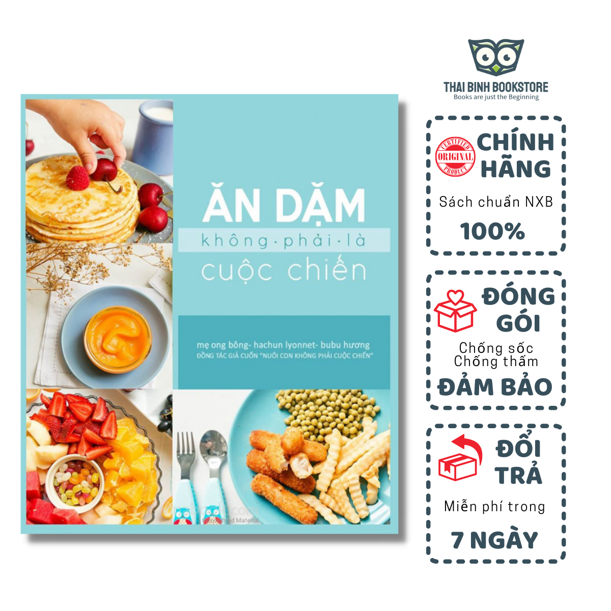 Sách - Ăn Dặm Không Phải Là Cuộc Chiến- Mẹ Ong Bông, Hachun Lyonnet