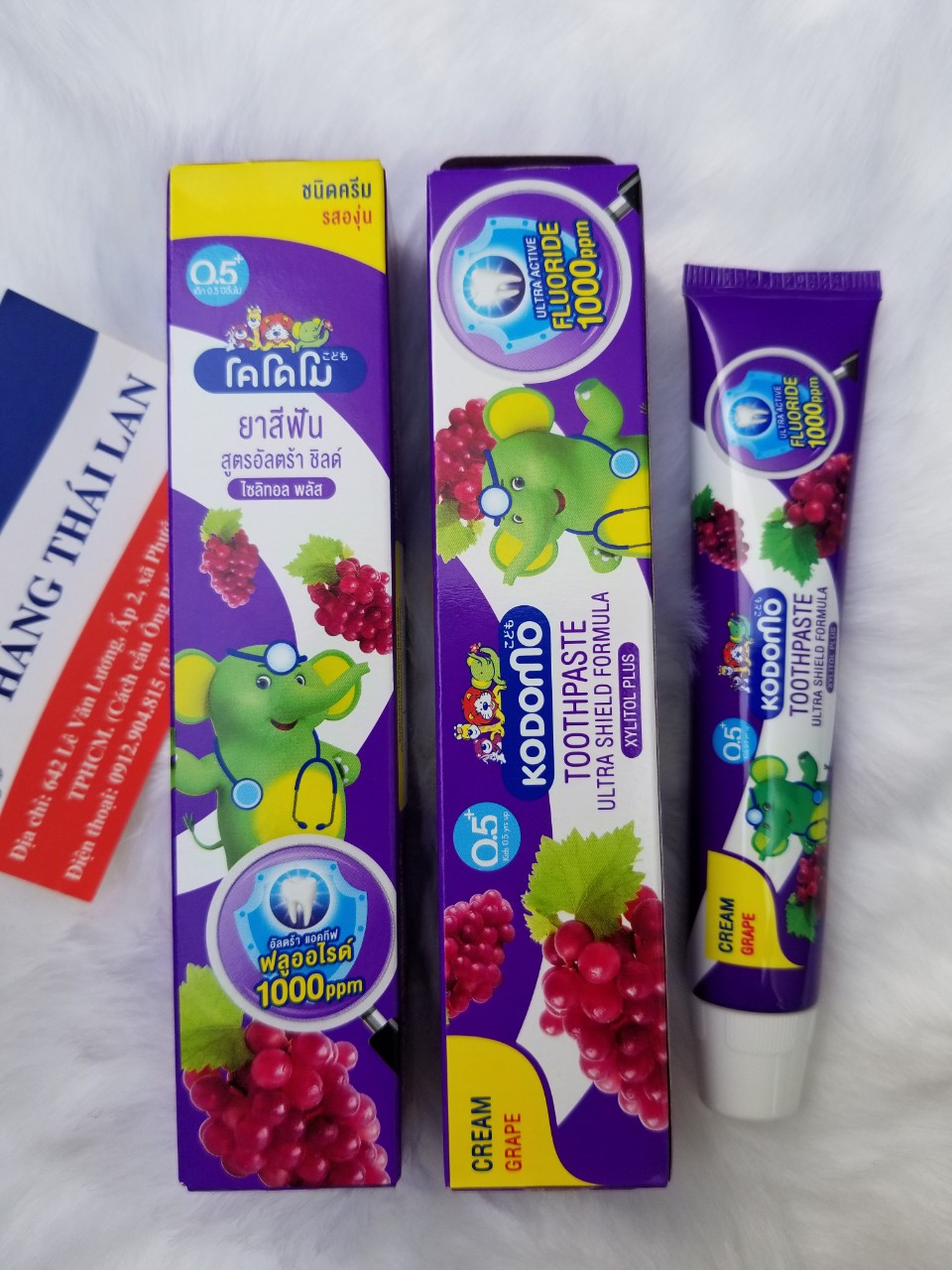 [HCM]Kem đánh răng trẻ em Kodomo Thái Lan 40gram