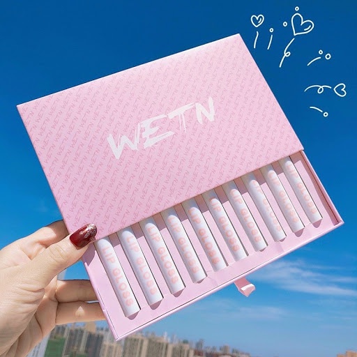 Set son kem wetn lip gloss 10 cây 10 màu siêu lì went
