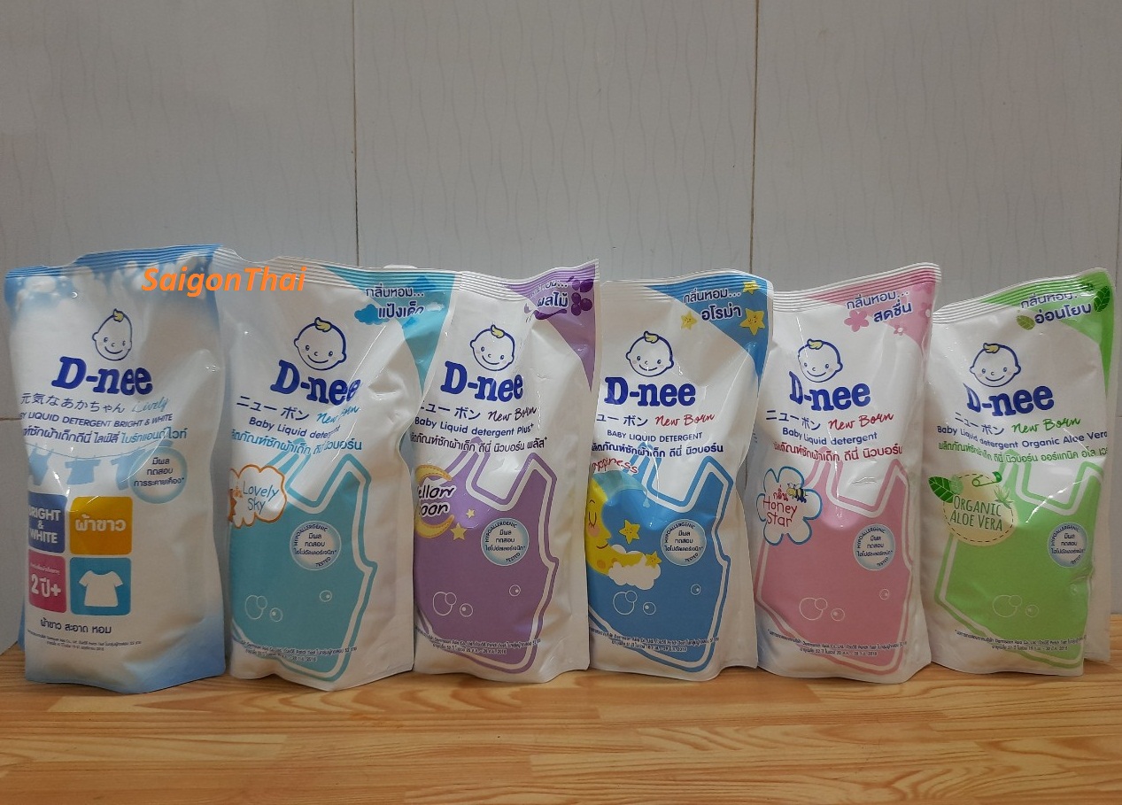 [HCM]Nước giặt xả TÚI Dnee 600ml Thái Lan - Tím