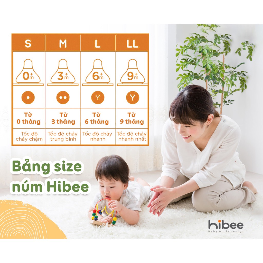 Bình sữa hibee hàn quốc 170ml/270ml - 𝐒ó𝐜 𝐁𝐚𝐛𝐲 𝐌𝐎𝐌 𝐀𝐍𝐃 𝐁𝐀𝐁𝐘