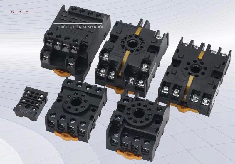 Đế rơ le timer thời gian, đế relay trung gian socket relay,, đế rơle