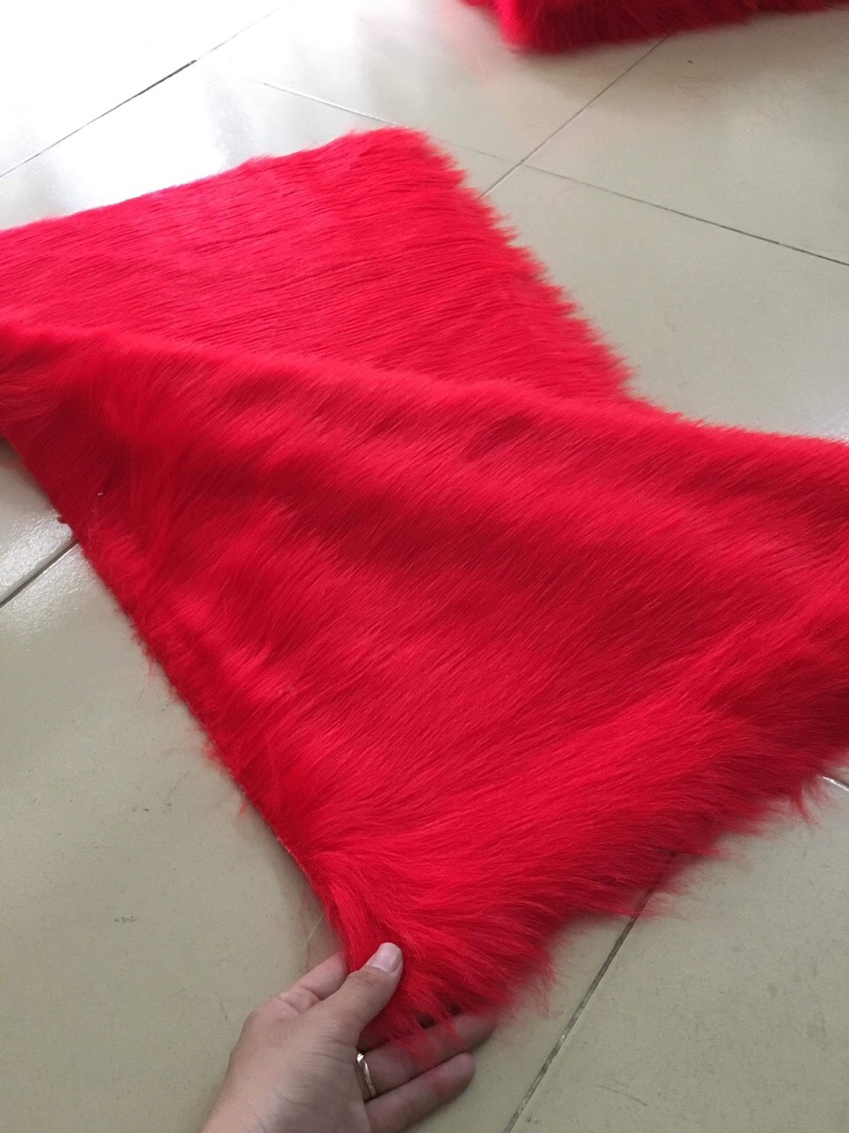 [HCM]Thảm lông trải bàn trang điểm lông dài