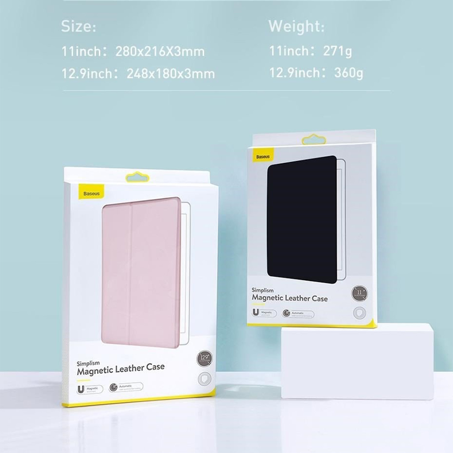 Bao da nam châm Baseus Simplism Magnetic Leather Case dùng cho iPad Pro 2020 (11’ và 12.9’, Magnetic Smart Case)