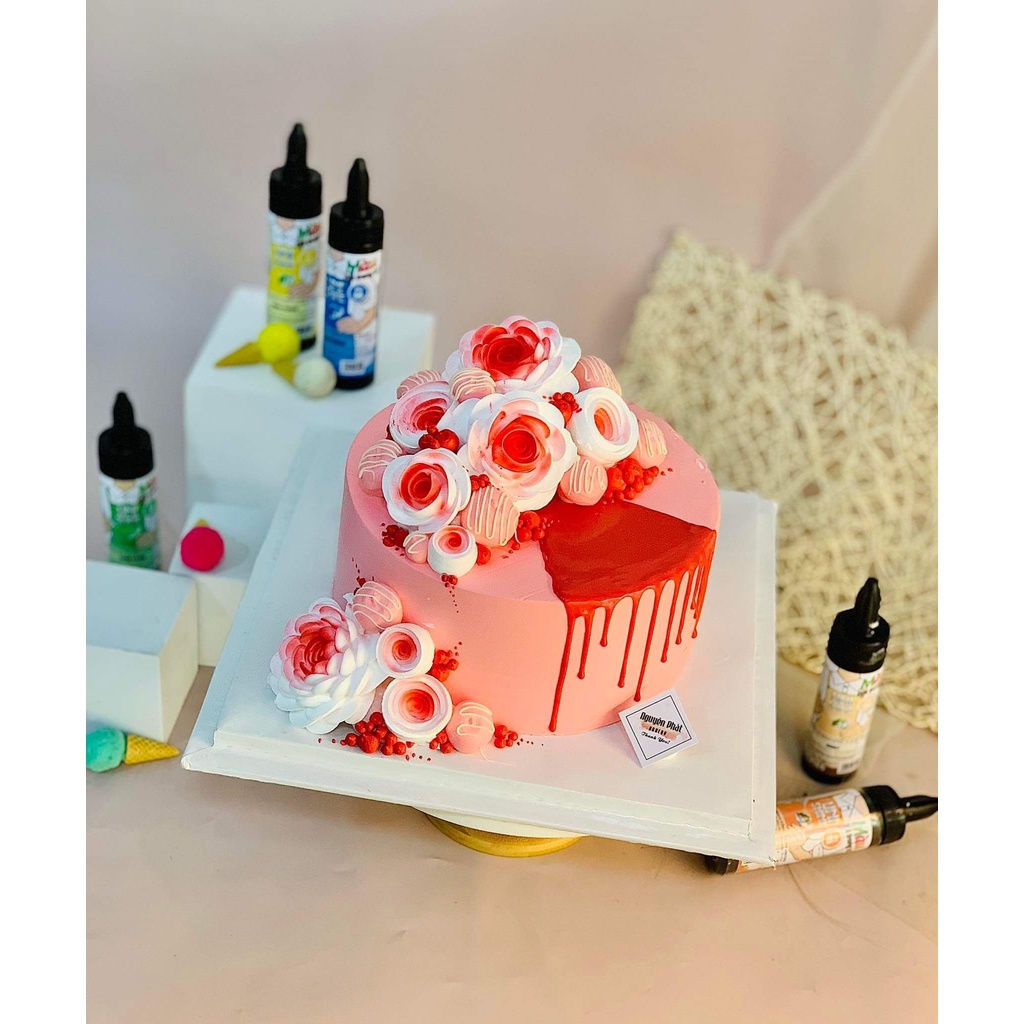 Combo 10 màu bột phun thực phẩm UNICORN - 45g