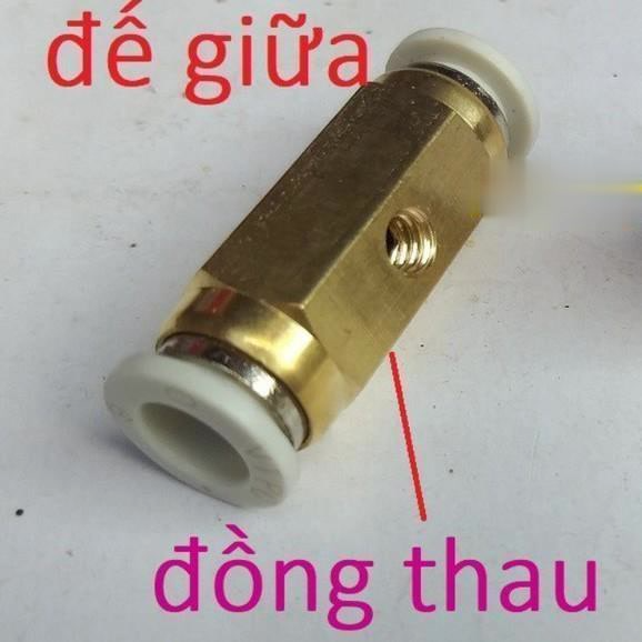 Đế béc phun sương bằng đồng (gắn ống 8mm)