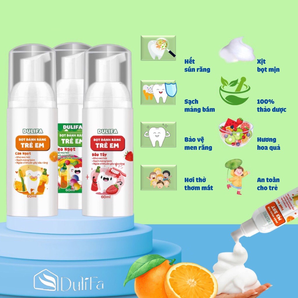 [Chính hãng] Kem đánh răng tạo bọt Dulifa made in Viet Nam
