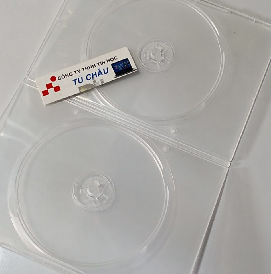 Hộp đựng đĩa CD, DVD nhựa trắng / Hộp đựng 2 đĩa