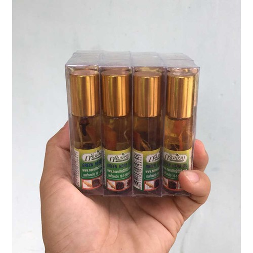 ( Đ) 3 Chai Dầu Gió Nhân Sâm Thảo Dược THAI LAN chai 8ml - chai dầu sâm