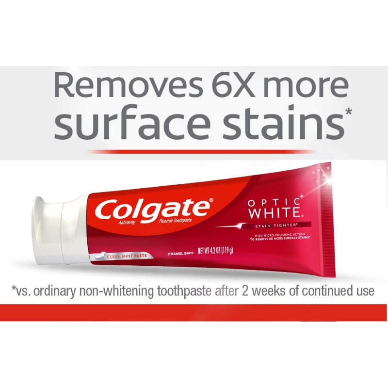 Kem đánh răng Colgate Optic White 121g