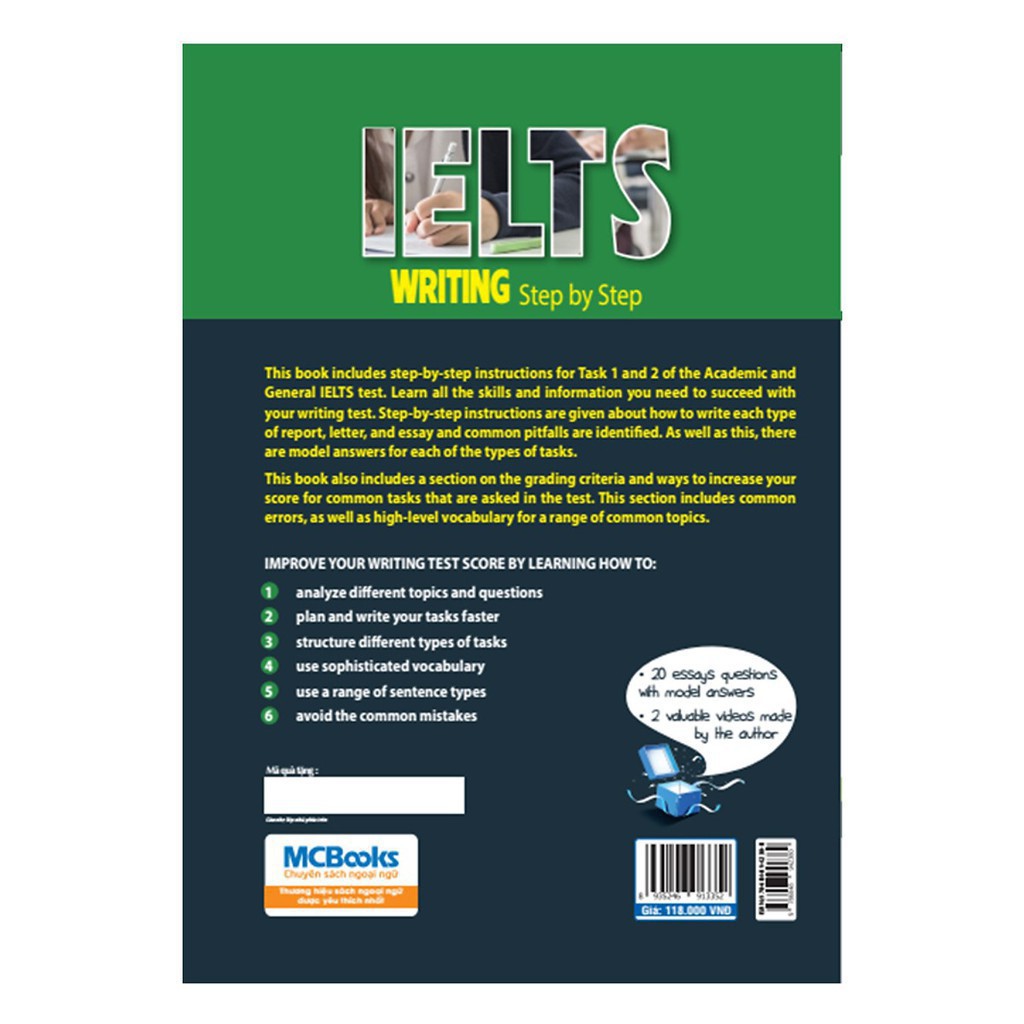 Sách - Ielts Writing - Step By Step - McBooks