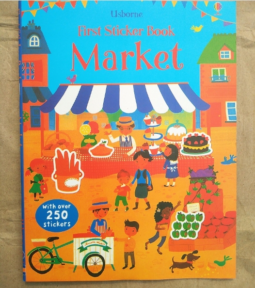 Usborne Sticker Book - Market