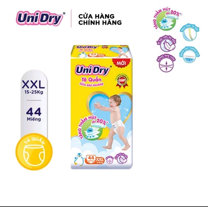 Tã quần Unidry XXL 44 miếng
