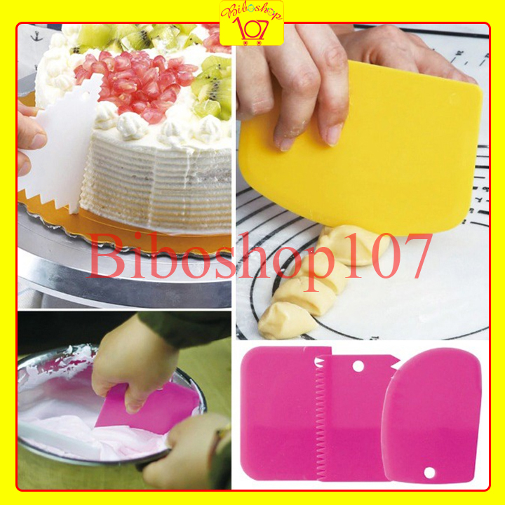 Bộ 3 miếng cắt, vét, tạo vân, chà láng bột đa năng
