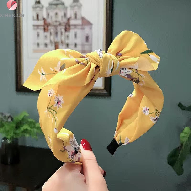 Băng đô Bườm cài Tóc lãng mạn đính nơ phong cách pháp siêu xinh - kireicos