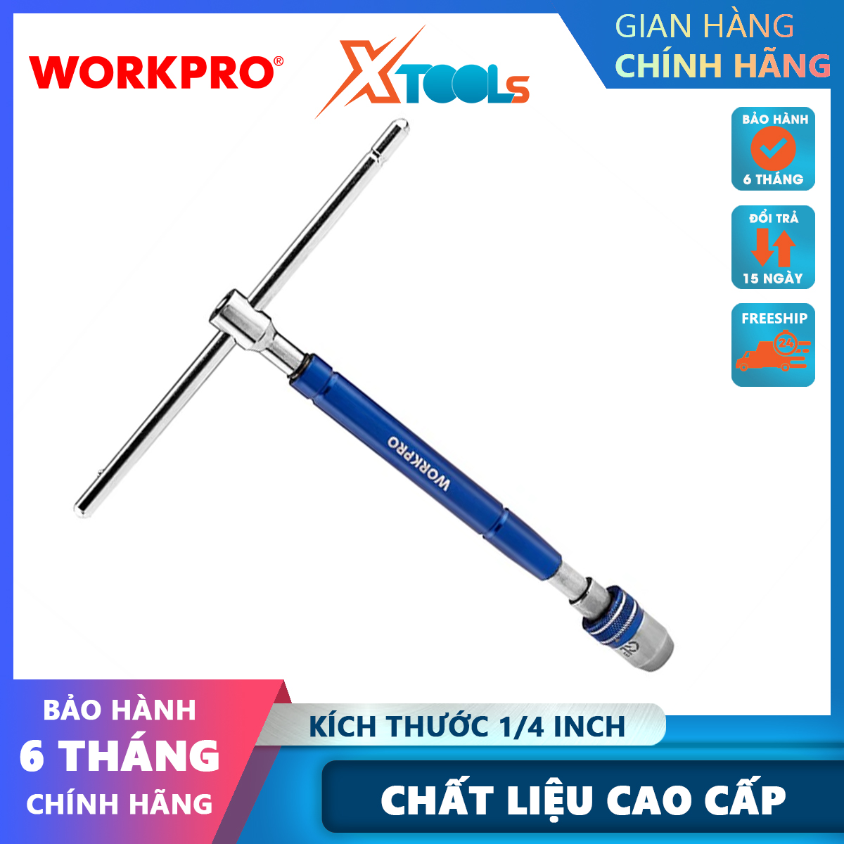 Tee slider, size: 1/4 inch workpro wp275016