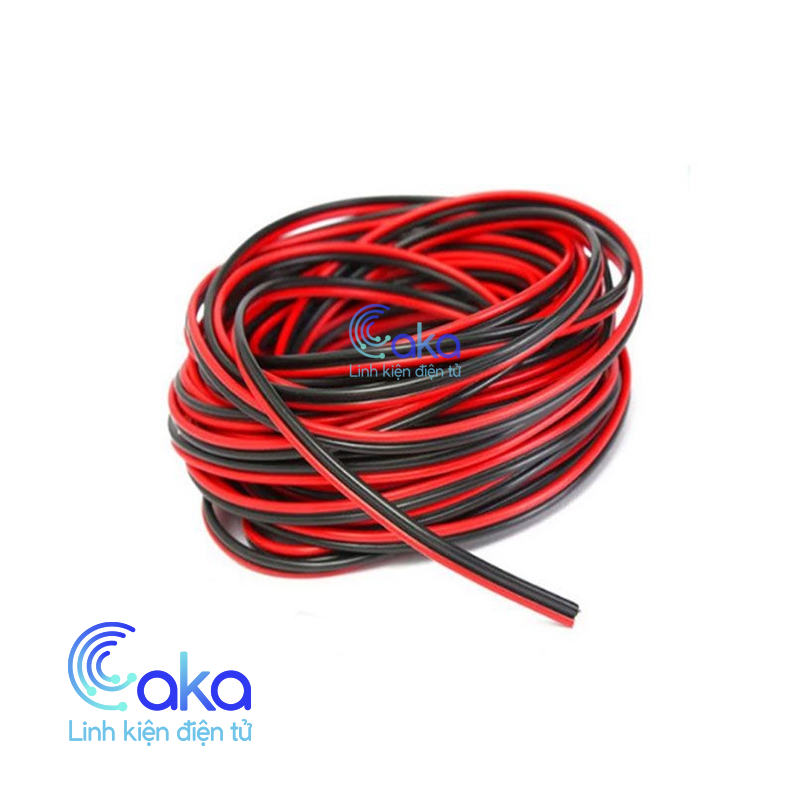 5 mét dây điện đôi đỏ đen 2468.26awg
