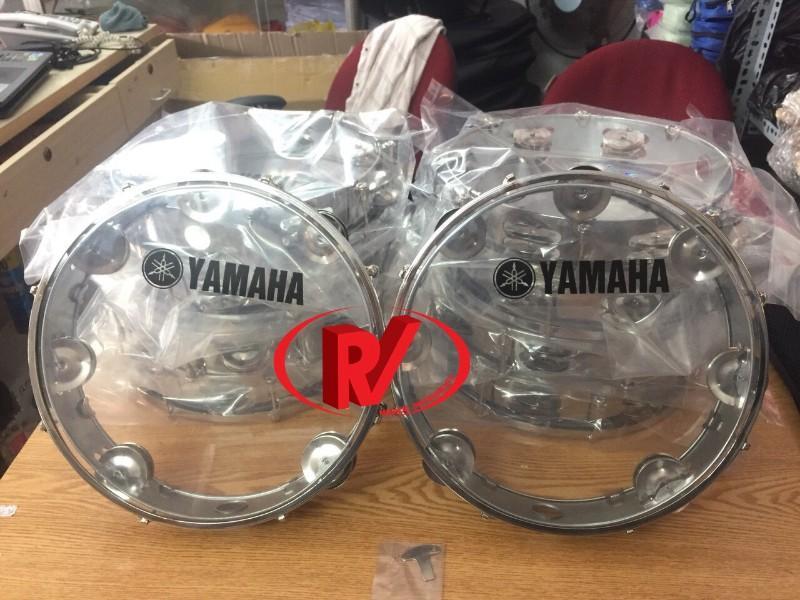 Trống lắc tay tambourine mặt trong suốt